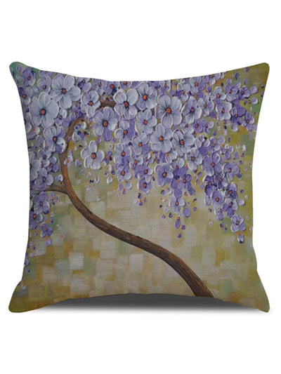 Barneys New York  | Flower Tree Oil Painting Art Cushion Cover