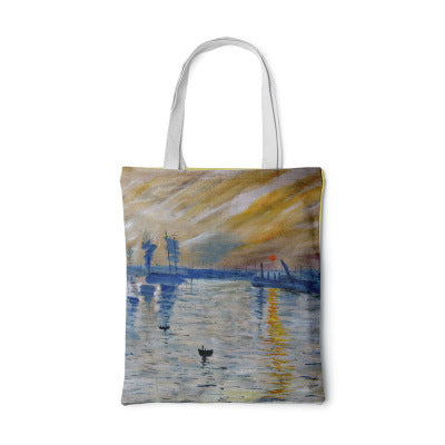 Barneys New York  | Sunflower Canvas Bag Creative Art Self Portrait Shoulder Bag Personalized Purse