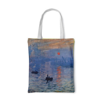 Barneys New York  | Sunflower Canvas Bag Creative Art Self Portrait Shoulder Bag Personalized Purse