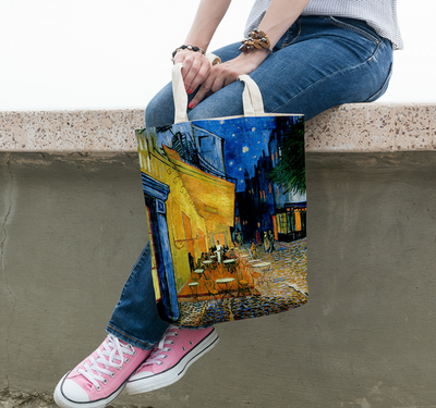 Barneys New York  | Sunflower Canvas Bag Creative Art Self Portrait Shoulder Bag Personalized Purse
