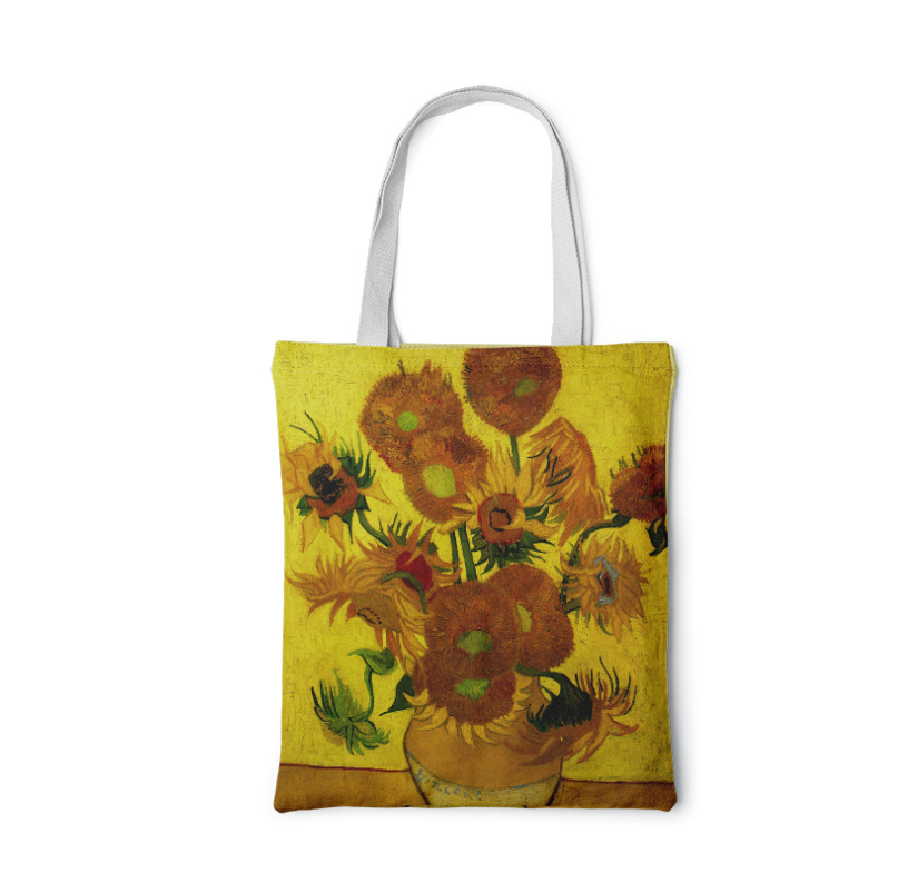 Barneys New York  | Sunflower Canvas Bag Creative Art Self Portrait Shoulder Bag Personalized Purse