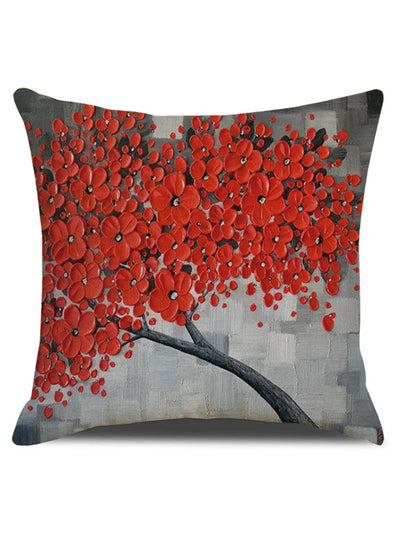 Barneys New York  | Flower Tree Oil Painting Art Cushion Cover
