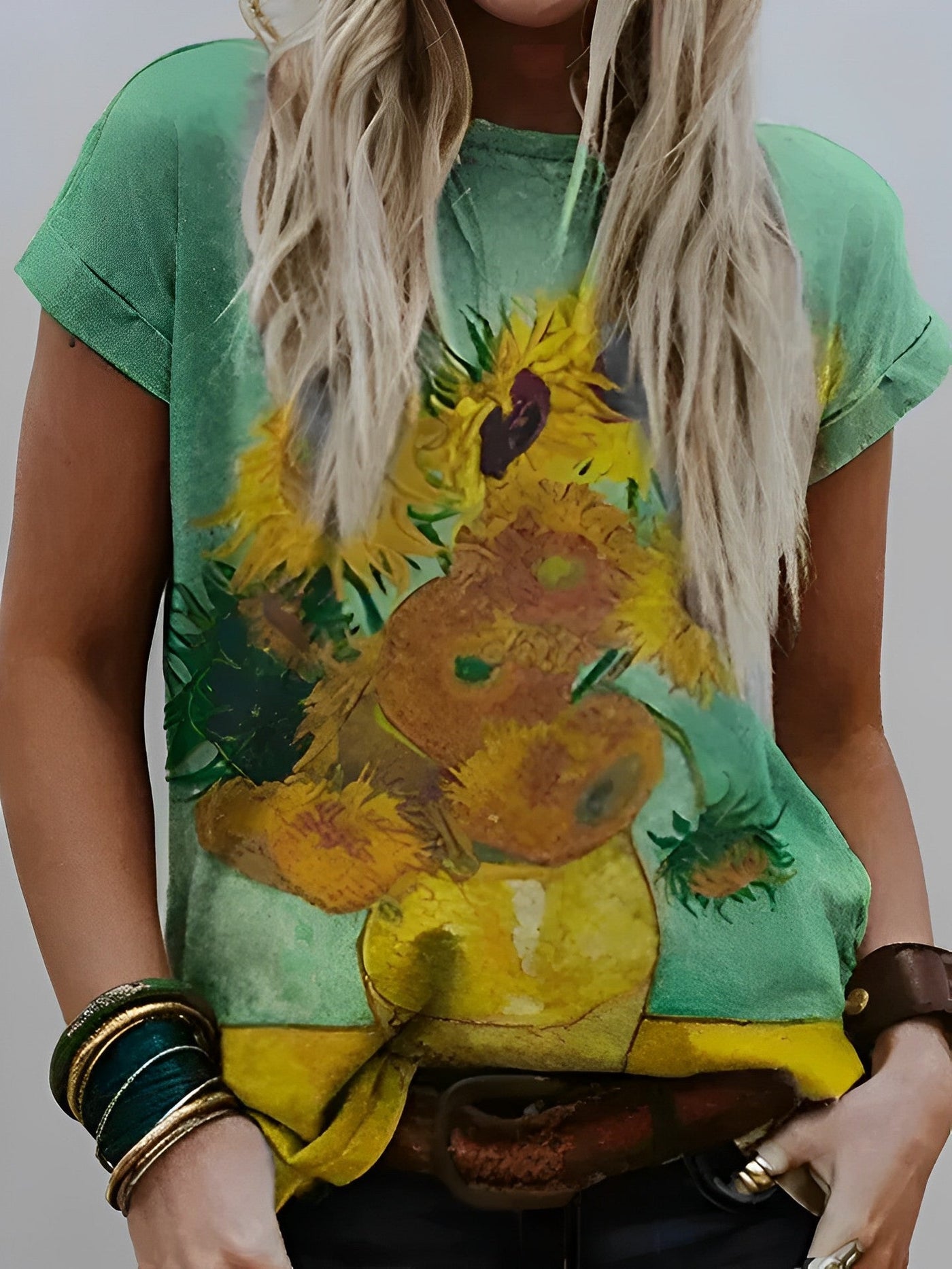 Barneys New York  |  Van Gogh Sunflower Painting T-Shirt