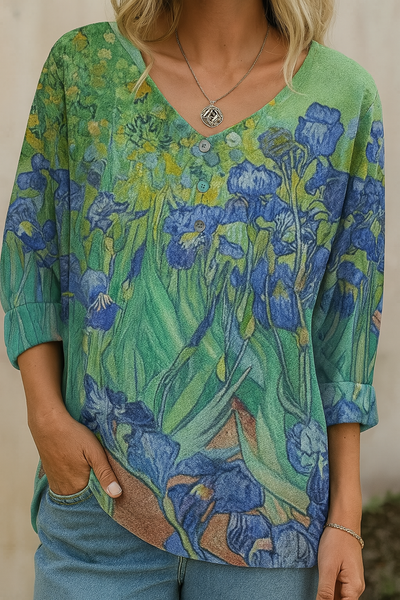 Barneys New York  | Van Gogh Art T-shirt with a loose fit
