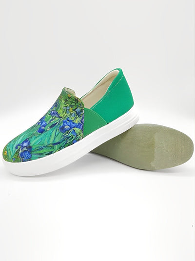Barneys New York | Van Gogh Irises Print Canvas Shoes