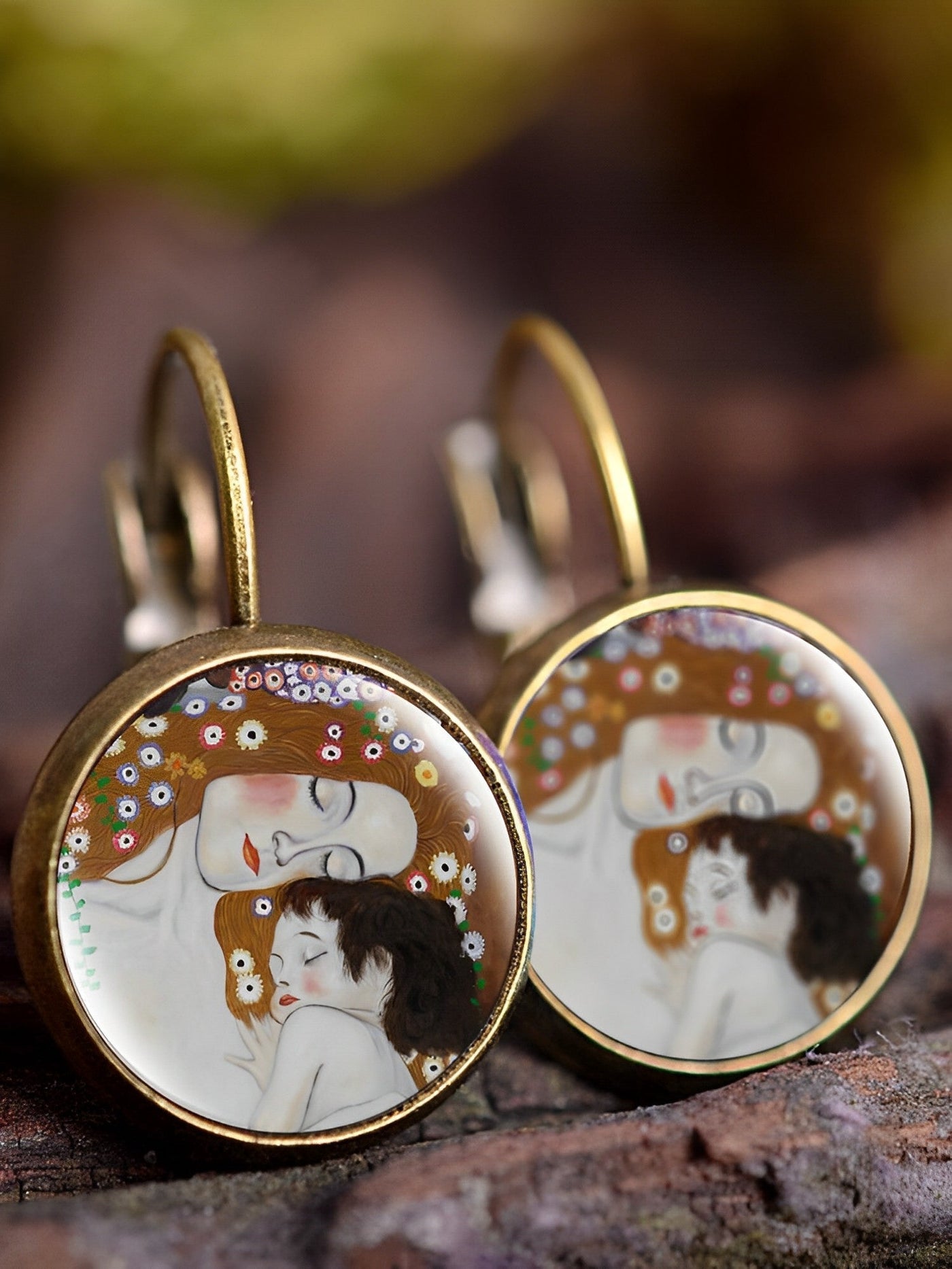 Barneys New York  | Vintage art oil painting earrings