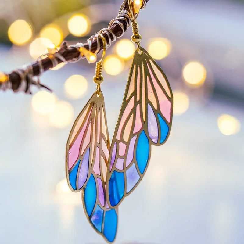 Barneys New York  | Dreamy gradient translucent wing earrings