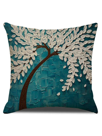 Barneys New York  | Flower Tree Oil Painting Art Cushion Cover