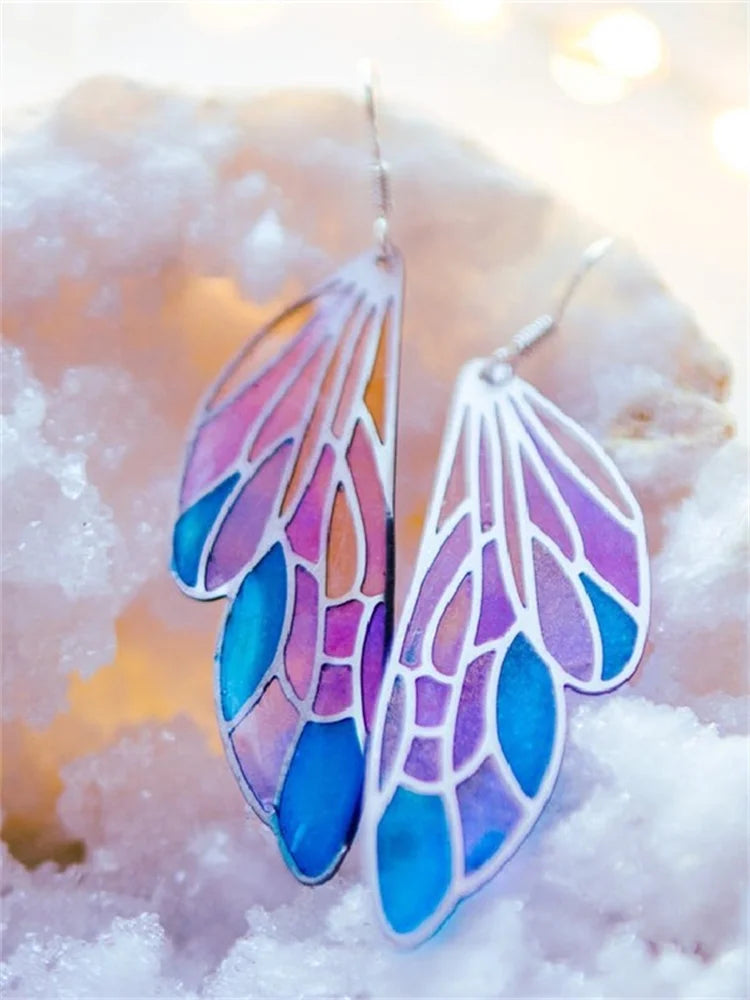Barneys New York  | Dreamy gradient translucent wing earrings