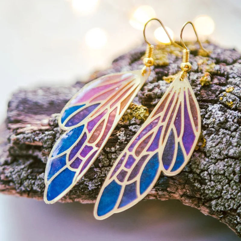 Barneys New York  | Dreamy gradient translucent wing earrings