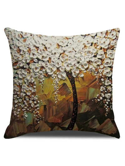 Barneys New York  | Flower Tree Oil Painting Art Cushion Cover