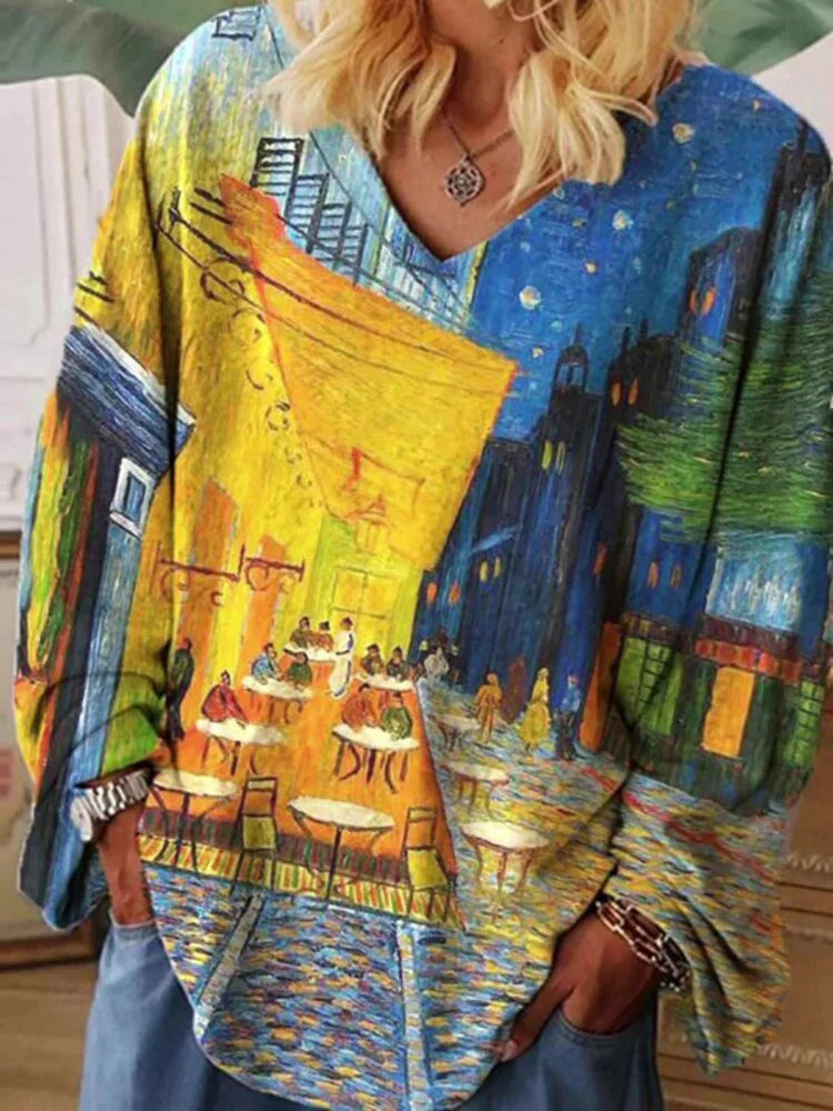 Barneys New York  | Van Gogh Art T-shirt with a loose fit