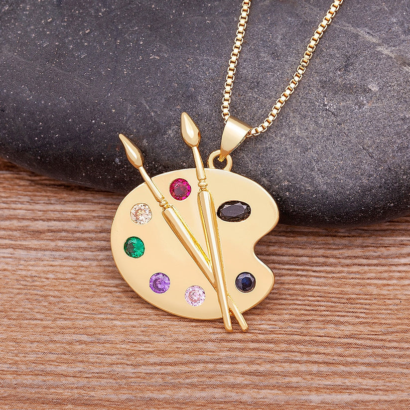 Barneys New York  | Palette brush necklace