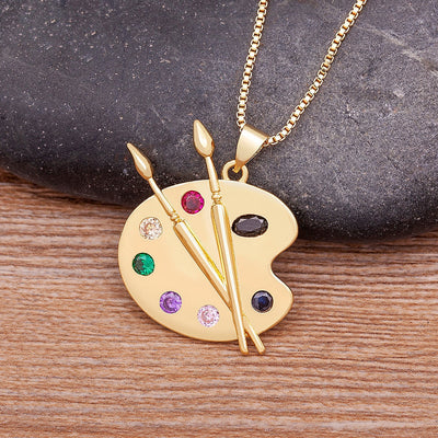 Barneys New York  | Palette brush necklace