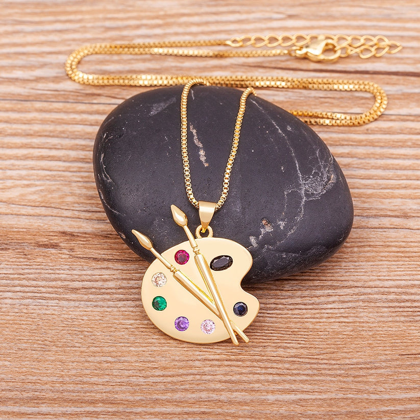 Barneys New York  | Palette brush necklace