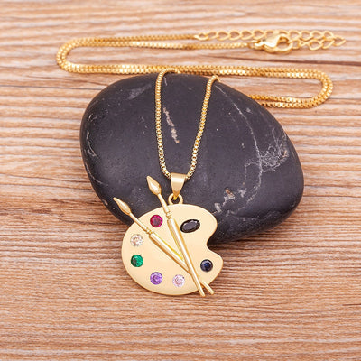 Barneys New York  | Palette brush necklace