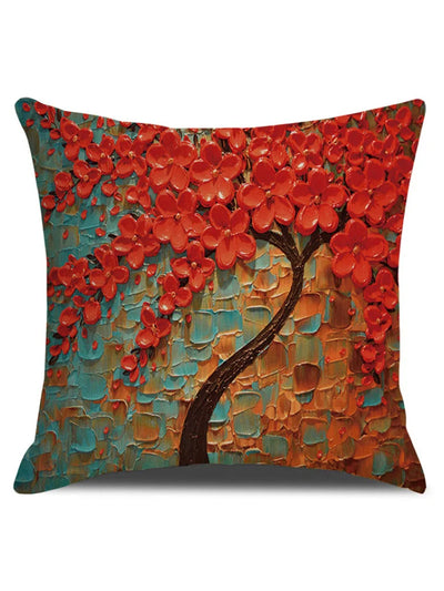 Barneys New York  | Flower Tree Oil Painting Art Cushion Cover