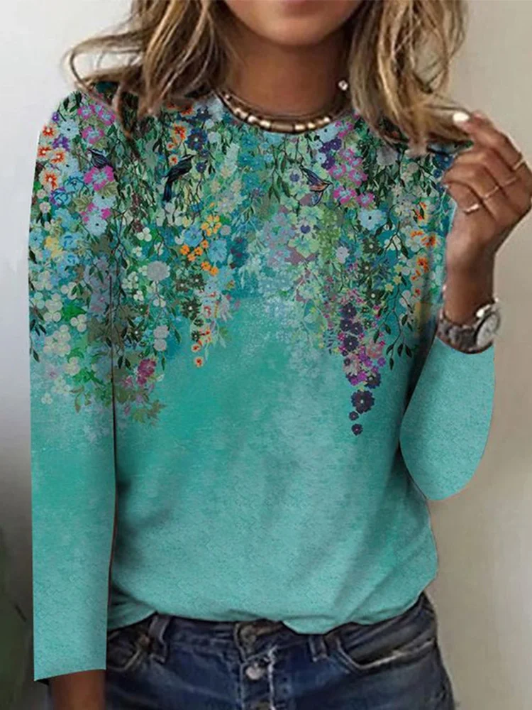 Barneys New York  | Long sleeve t-shirt with artistic print