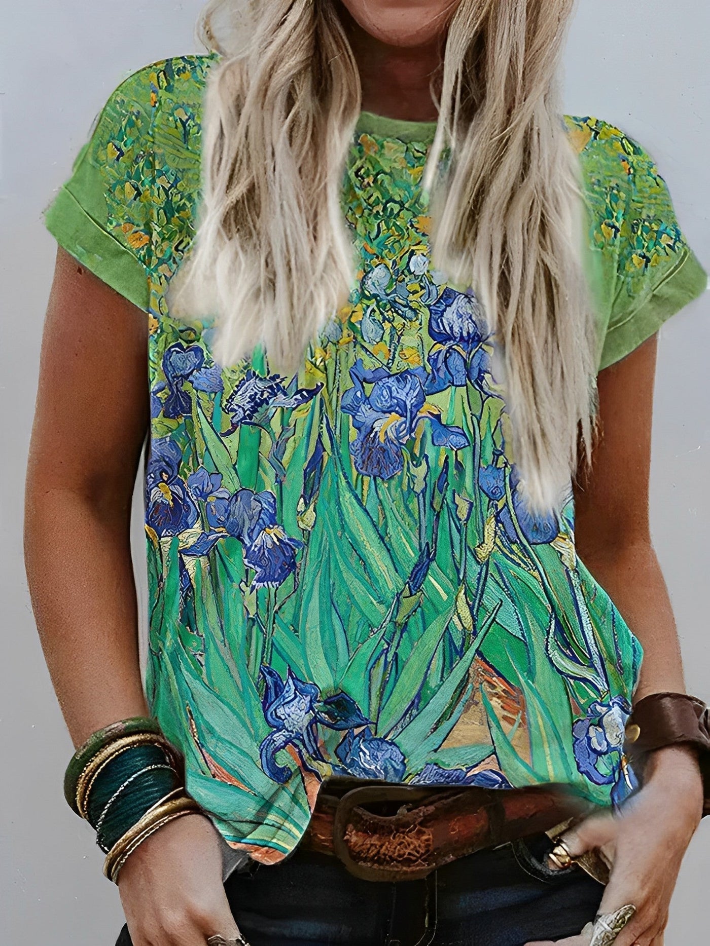 Barneys New York  |  T-shirt with Van Gogh Irises print