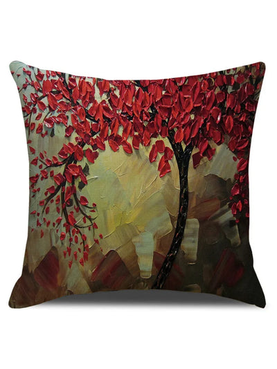 Barneys New York  | Flower Tree Oil Painting Art Cushion Cover