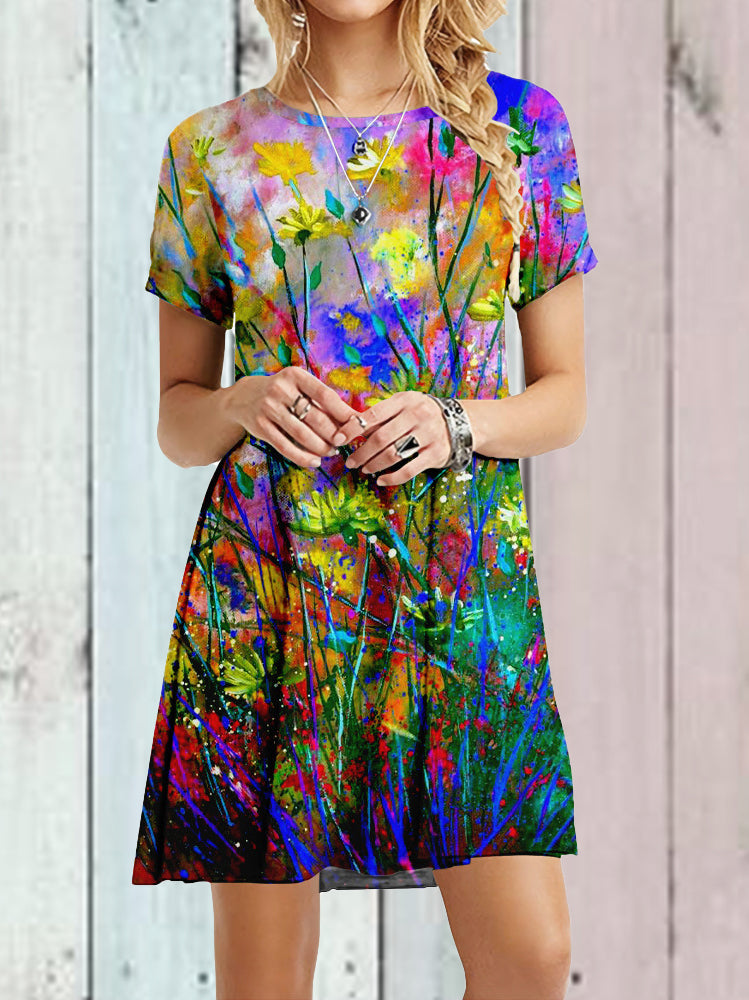 Barneys New York  | Floral art drawing pattern long sleeve t-shirt